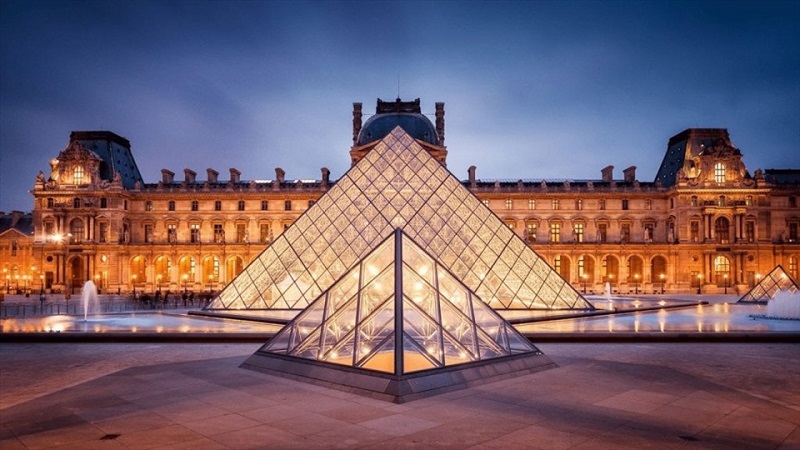 Bảo tàng Louvre nổi tiếng. Ảnh: Internet